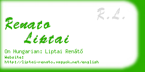 renato liptai business card